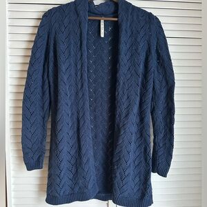 Women's Navy Knit Cardigan